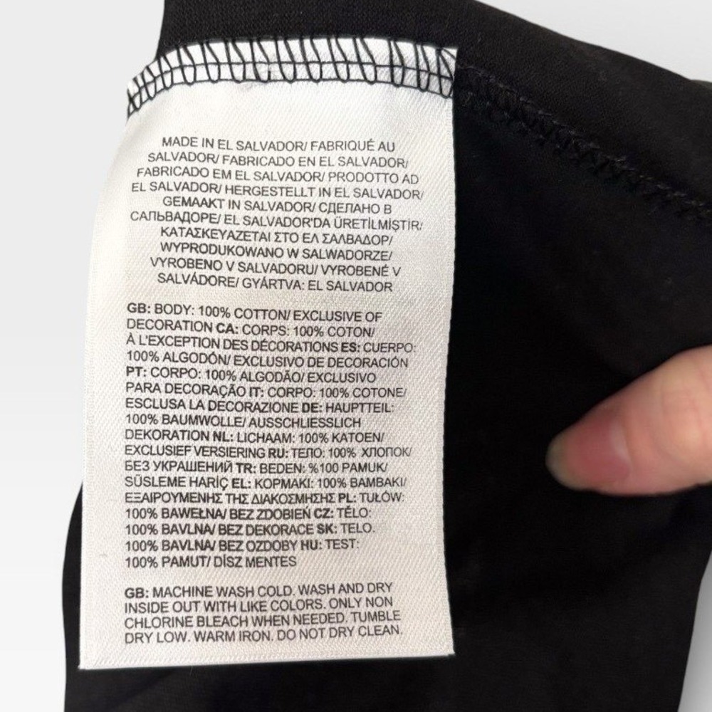New! The North Face Long Sleeve Shirt Black/ White Size Large - New With Tags - Picture 7 of 8
